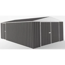 Garage En Acier Zincalume Colorbond 20,1m² Grande Hauteur EASYSHED -Jardin Soldes garage en acier zincalume colorbond 1995m grande hauteur easyshed 2