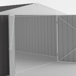 Garage En Acier Zincalume Colorbond Anthracite 18m² EASYSHED -Jardin Soldes garage en acier zincalume colorbond anthracite 18m easyshed 2