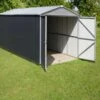 Garage Métal Anthracite 19,07m² + Kit D'ancrage Inclus - YARDMASTER -Jardin Soldes garage metal anthracite 1907m kit d ancrage inclus yardmaster