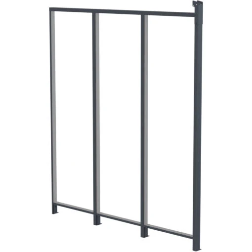 Panneau Latéral En Aluminium Et PC Transparent Pour Toit De Terrasse Anthracite 2,5m X-METAL -Jardin Soldes panneau lateral en aluminium et pc transparent pour toit de terrasse anthracite 25m x metal