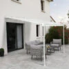 Pergola Adossée 300x300cm En Aluminium Blanc Et Polycarbonate 4mm CIELO - DCB Garden -Jardin Soldes pergola adossee 300x300cm en aluminium blanc et polycarbonate 4mm cielo dcb garden