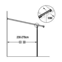 Pergola Adossée Ajustable - Toit De Terrasse En Alu 3,05x3,14m X-METAL -Jardin Soldes pergola adossee ajustable toit de terrasse en alu 305x314m x metal 3