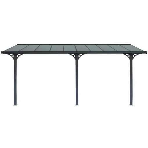 Pergola Adossée Ajustable - Toit De Terrasse En Alu 3,05x6,18m X-METAL -Jardin Soldes pergola adossee ajustable toit de terrasse en alu 305x618m x metal 1