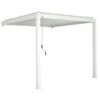 Pergola Bioclimatique Adossée En Alu Blanc 3x3m Ombrea -Jardin Soldes pergola bioclimatique adossee en alu blanc 3x3m ombrea