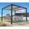 Pergola Bioclimatique Autoportante 300x300cm Lames 13cm - Gris - DENVER - Couleurs Du Monde -Jardin Soldes pergola bioclimatique autoportante 300x300cm lames 13cm gris denver couleurs du monde