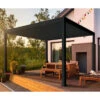 Pergola Bioclimatique Autoportante En Alu Anthracite 3x4m Ombrea -Jardin Soldes pergola bioclimatique autoportante en alu anthracite 3x4m ombrea