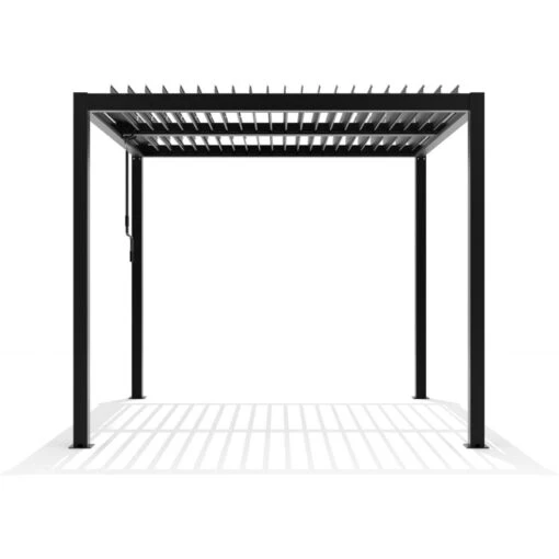 Pergola Bioclimatique Autoportante En Aluminium Anthracite 3x3m - X-METAL -Jardin Soldes pergola bioclimatique autoportante en aluminium anthracite 3x3m x metal 5