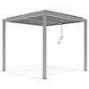 Pergola Bioclimatique Autoportante En Aluminium Gris Clair 3x3m - X-METAL -Jardin Soldes pergola bioclimatique autoportante en aluminium gris clair 3x3m x metal