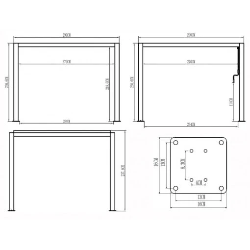 Pergola Bioclimatique Autoportante En Aluminium Gris Clair 3x3m - X-METAL -Jardin Soldes pergola bioclimatique autoportante en aluminium gris clair 3x3m x metal 2