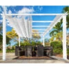 Pergola En Aluminium Blanc 350x505cm Florence – PARAGON OUTDOOR -Jardin Soldes pergola en aluminium blanc 350x505cm florence paragon outdoor