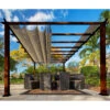 Pergola En Aluminium Marron Foncé 350x505cm Florence – PARAGON OUTDOOR -Jardin Soldes pergola en aluminium marron fonce 350x505cm florence paragon outdoor