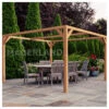 Pergola En Bois Lamellé-collé 250x250cm Tarragona – Maderland -Jardin Soldes pergola en bois lamelle colle 250x250cm tarragona maderland