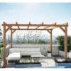 Pergola En Bois Lamellé-collé 300x300cm Sitges – Maderland -Jardin Soldes pergola en bois lamelle colle 300x300cm sitges maderland