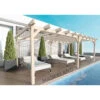 Pergola En Bois Lamellé-collé 400x400cm Marsella – Maderland -Jardin Soldes pergola en bois lamelle colle 400x400cm marsella maderland