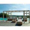 Pergola En Bois Lamellé-collé 500x400cm Granada – Maderland -Jardin Soldes pergola en bois lamelle colle 500x400cm granada maderland