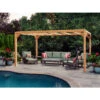 Pergola En Bois Lamellé-collé 600x300cm Alicante – Maderland -Jardin Soldes pergola en bois lamelle colle 600x300cm alicante maderland