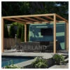 Pergola En Bois Lamellé-collé 600x300cm Santander – Maderland -Jardin Soldes pergola en bois lamelle colle 600x300cm santander maderland