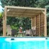 Pergola THERMAUVENT 10,67m² Toiture Et Paroi Avec Ventelles HABRITA -Jardin Soldes pergola thermauvent 1067m toiture et paroi avec ventelles habrita