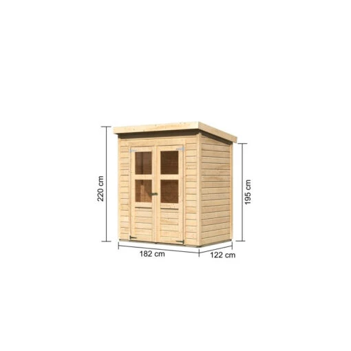 Petit Abri De Jardin En Bois 2,22m² Merseburg 2 - Karibu -Jardin Soldes petit abri de jardin en bois 222m merseburg 2 karibu 1