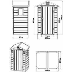 Petit Abri De Jardin En Résine Gris 1,34m² + Kit De Fondation - JOBU -Jardin Soldes petit abri de jardin en resine gris 139m kit de fondation jobu 1