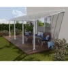 Toit De Terrasse En Aluminium Blanc 3x7,30m + PC 16mm Olympia - Palram - Canopia -Jardin Soldes toit de terrasse en aluminium blanc 3x730m pc 16mm olympia palram