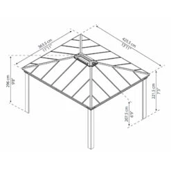 Tonnelle De Jardin En Alu Et Polycarbonate Dallas 4300 – Canopia -Jardin Soldes tonnelle de jardin en alu et polycarbonate dallas 4300 canopia 2