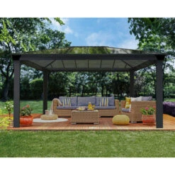 Tonnelle De Jardin En Alu Et Polycarbonate Dallas 4900 – Canopia -Jardin Soldes tonnelle de jardin en alu et polycarbonate dallas 4900 canopia 3